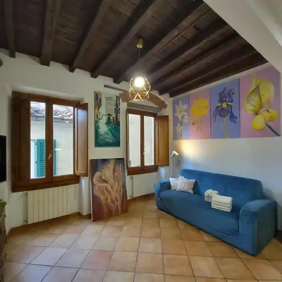 Area soggiorno di Appartamento centro storico Firenze, Luna House