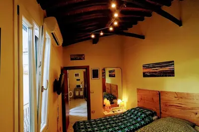Letto o letti in una camera di Apt bright, quiet! In the center.