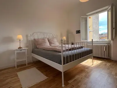 Letto o letti in una camera di Zu Hause in Oltrarno