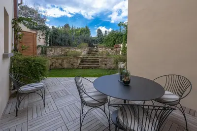 Balcone o terrazza di Apartments Florence - Galileo's Garden at Ponte Vecchio