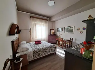 Letto o letti in una camera di IL REGNO DI IOSE'