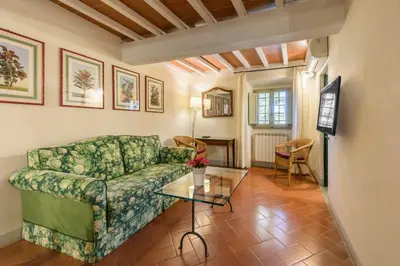 Area soggiorno di Villa Merlaia by Mmega