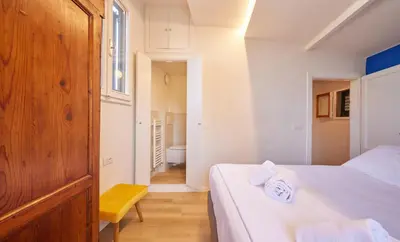 Letto o letti in una camera di Torregalli- Terrace Apartment