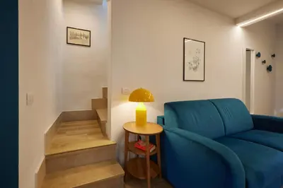 Area soggiorno di Torregalli- Terrace Apartment
