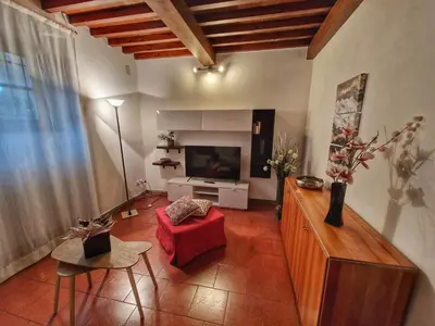 Area soggiorno di Villa Castaldi Firenze vicina al centro