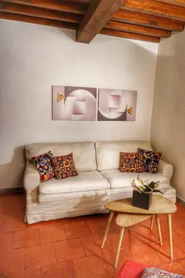 Area soggiorno di Villa Castaldi Firenze vicina al centro
