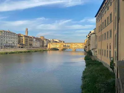 Vista sul fiume nelle vicinanze dell'appartamento