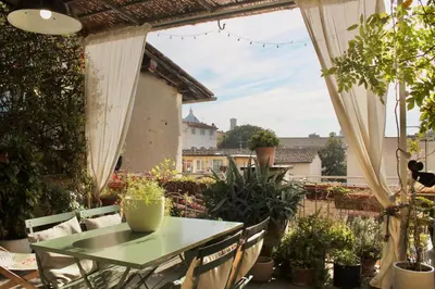 Giardino di Attico con terrazza su Firenze