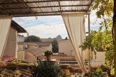 Giardino di Attico con terrazza su Firenze