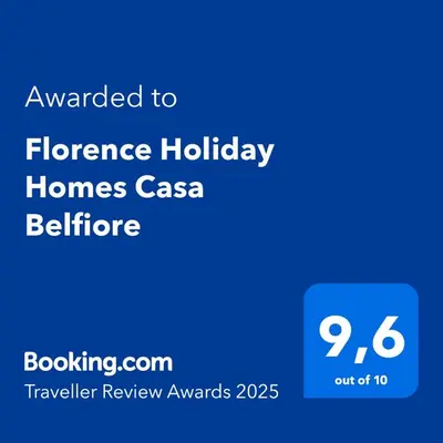 Certificato, attestato, insegna o altro documento esposto da Florence Holiday Homes Casa Belfiore