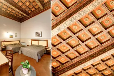Letto o letti in una camera di Hotel Arno Bellariva