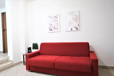 Area soggiorno di Wine Apartments Florence Verdicchio