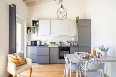 Cucina o angolo cottura di Roofscape view
