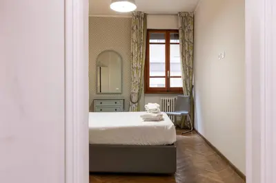 Letto o letti in una camera di Ponte Vecchio Elegant