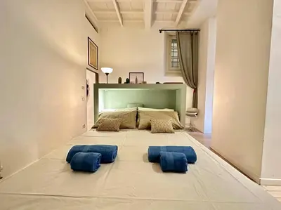 Letto o letti in una camera di Near Ponte Vecchio: central luxury flat