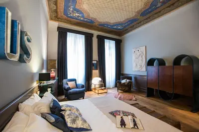 Letto o letti in una camera di Soprarno Suites