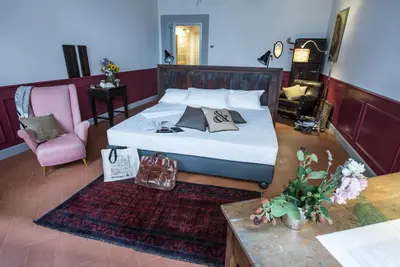 Letto o letti in una camera di Soprarno Suites