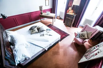 Letto o letti in una camera di Soprarno Suites