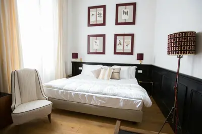 Letto o letti in una camera di Soprarno Suites
