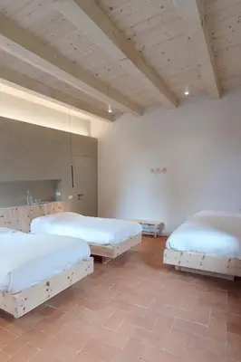 Letto o letti in una camera di La Casa Rosa bnb