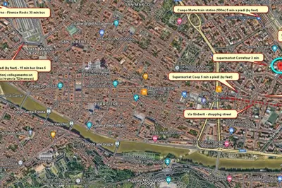Planimetria di Dora's House Firenze