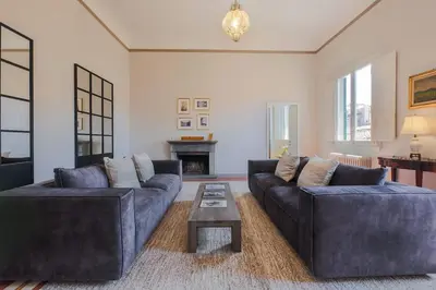 Area soggiorno di Apartments Florence- Alfieri Prestige with terrace