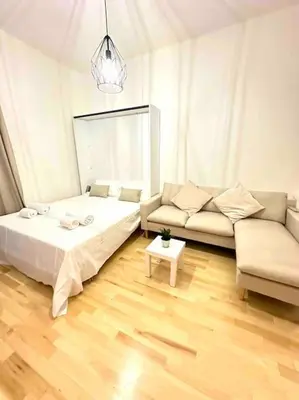 Letto o letti in una camera di Trilocale Via Palazzuolo- Firenze