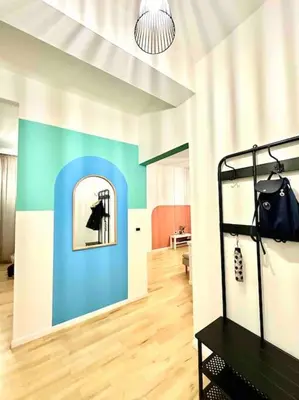 Letto o letti in una camera di Trilocale Via Palazzuolo- Firenze