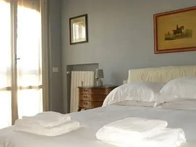 Letto o letti in una camera di Florence Views & Terrace, Easy Transport Access