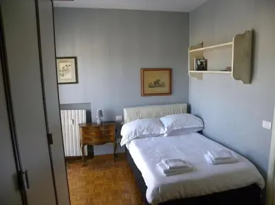 Letto o letti in una camera di Florence Views & Terrace, Easy Transport Access