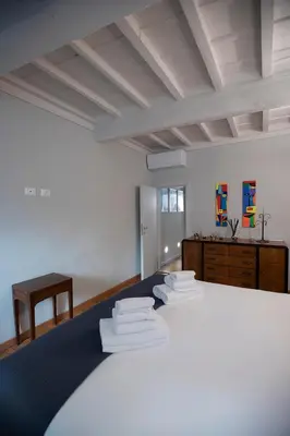 Letto o letti in una camera di Incantevole appartamento in Oltrarno