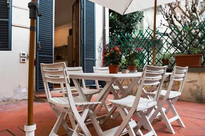 Patio o area all'aperto di Charming Home with exclusive courtyard in center of Florence