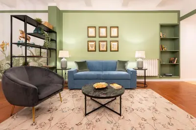 Area soggiorno di Via Palazzuolo 87 - Florence Charming Apartments - Newly Renovated Elegance and Style Near Station