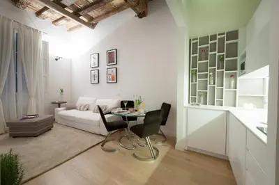 Area soggiorno di Apartments Florence - Federighi