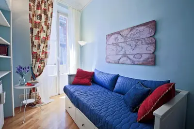 Area soggiorno di Apartments Florence - Ghibellina 96