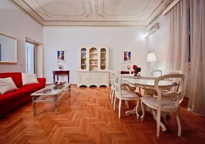 Area soggiorno di Apartments Florence - Ghibellina 96