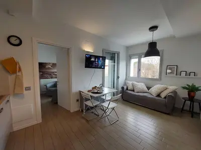 TV o dispositivi per l'intrattenimento presso Florence San Donato Apartment with parking