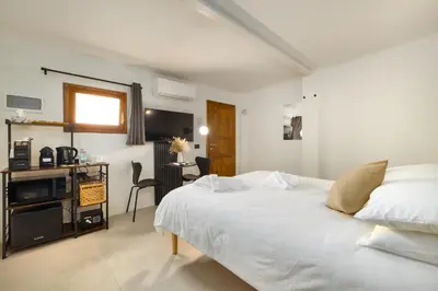 Letto o letti in una camera di La casetta di Grace