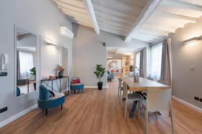 Area soggiorno di Apartments Florence- Florence Dome with View