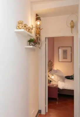 Letto o letti in una camera di Appartamento Centro Storico Pepi 22 Firenze