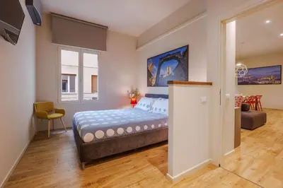 Letto o letti in una camera di Lucy Florence charming modern apartment near Piazza della Libertà