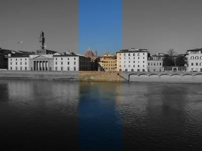 Vista sul fiume nelle vicinanze dell'appartamento
