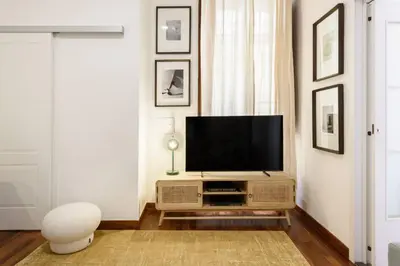 TV o dispositivi per l'intrattenimento presso Apartments Florence- Oricellai two bedroom apartment