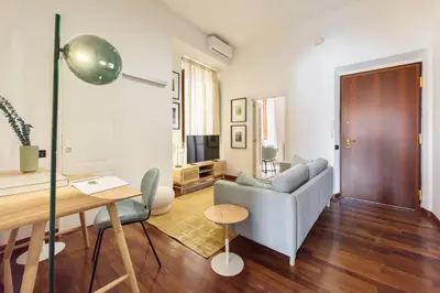 Area soggiorno di Apartments Florence- Oricellai two bedroom apartment