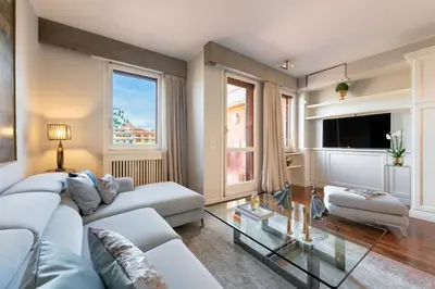 TV o dispositivi per l'intrattenimento presso Apartments Florence - Luxury River with Terrace