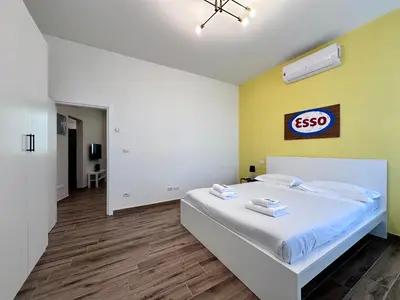 Letto o letti in una camera di The Pop Art Flat in Florence