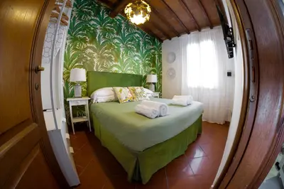 Letto o letti in una camera di La dimora verde in Santo Spirito