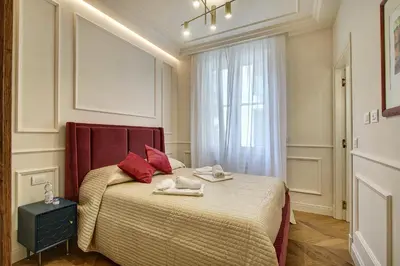 Letto o letti in una camera di Art Apartment Luxury Ponte Vecchio Suite