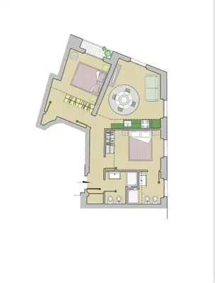 Planimetria di Art Apartment Luxury Ponte Vecchio Suite
