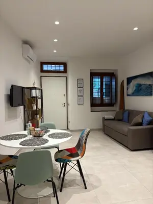 Area soggiorno di Casa Mozza vicino Firenze